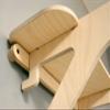 Birch Wood Horizontal Bike Wall Mount/Bike Wall Rack/Bike Hanger for In-Home and Garage Bike Storage - Grassracks Rackcycle (1 Bike, Birch) view 4