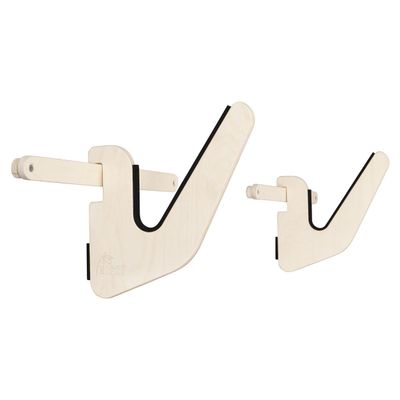 Grassracks Birch Wood Surfboard Rack for 1 Board - Surfboard Wall Rack Kaua'i Show-Off (1 Board, Birch)