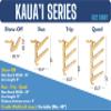 Grassracks Birch Wood Surfboard Rack for 1 Board - Surfboard Wall Rack Kaua'i Show-Off (1 Board, Birch) view 3