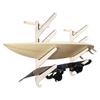 Grassracks Birch Wood Surfboard Rack for 4 Boards - Snowboard or Surfboard Wall Rack - Kaua'i Quad (4 Boards, Birch) view 4