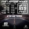 500 Lumens Bike Light Set USB Rechargeable - Powerful Bicycle Headlight & LED Tail Light Combo - Super Bright IPX5 Waterproof MTB Road Commuter Front and Back Cycle Lights by Apace view 4