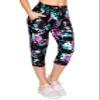 ALWAYS Women's Tie Dye Capri Jogger - Skinny Fit Lightweight Premium Soft Stretch Pork Chop Pocket Sweatpants 4238 S view 1