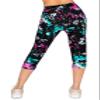 ALWAYS Women's Tie Dye Capri Jogger - Skinny Fit Lightweight Premium Soft Stretch Pork Chop Pocket Sweatpants 4238 S view 4