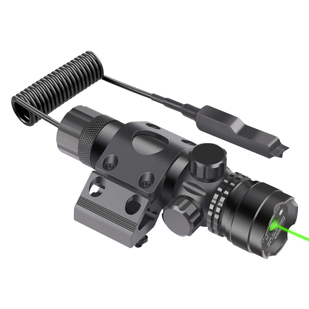 Feyachi Tactical Green Laser Sight with Picatinny Rail Mount & Barrel Mount