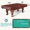 Shieldo Pool Table Cover,Heavy Duty Leatherette Billiard Pool Table Covers,Waterproof&Tearproof Cover for Pool Table,7/8/9 Foot Fitted(8FT/Brown) view 2