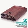 Shieldo Pool Table Cover,Heavy Duty Leatherette Billiard Pool Table Covers,Waterproof&Tearproof Cover for Pool Table,7/8/9 Foot Fitted(8FT/Brown) view 3