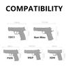 ACEXIER Universal Tactical Gun Holster Right Hand Molle Pistol Holster Combat Airsoft Waist Belt Holster for 1911 45 92 96 G1ock(Black) view 2