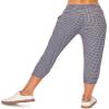 ALWAYS Women's Houndstooth Capri Jogger - Skinny Fit Lightweight Premium Soft Stretch Pork Chop Pocket Sweatpants 2007 M view 4