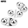 40Pcs Fishing Rattle Portable Double Rattle Fishing Lure Sea Fishing Attractor Twin Bells Fishing Tackle(Silver) view 3