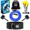 3 Ways to Use Swim Tether Stationary Swimming Training Belt,Swim Equipment Kit,Swim Belt for Adults,Swimming Resistance Belt,Ankle Bands,Parachute,Swim Trainer,Bungee Cords, Static Harness view 1