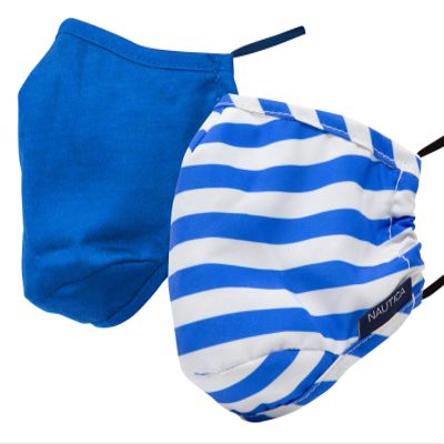 Nautica Goals 2 Face Masks 4 Carbon Filter Safety Kit with Wristlet Bag