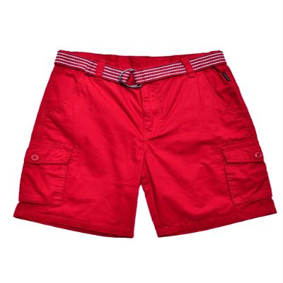 BOY'S BOBBY2 GARMENT DYE SHORTS Red 14