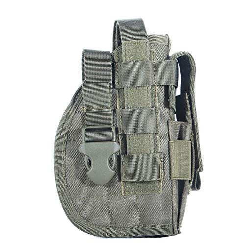 ACEXIER Universal Tactical Gun Holster Right Hand Molle Pistol Combat Airsoft Waist Belt Holster for 1911 45 92 96 G1ock(Green)