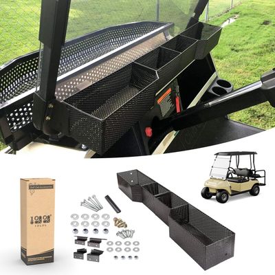 10L0L Golf Cart Front Inner Storage Organizer Utility Baskets for 2000-up Club Car DS& Precedent, Dash Storage Tool Box Tray (for Club Car DS/Precedent 2001-up)