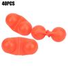 40Pcs Fishing Rattle Portable Double Rattle Fishing Lure Sea Fishing Attractor Twin Bells Fishing Tackle(red) view 3