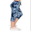 ALWAYS Women's Tie Dye Capri Jogger - Skinny Fit Lightweight Premium Soft Stretch Pork Chop Pocket Sweatpants 1911 Navy M view 3