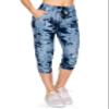 ALWAYS Women's Tie Dye Capri Jogger - Skinny Fit Lightweight Premium Soft Stretch Pork Chop Pocket Sweatpants 1911 Navy S view 1