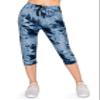 ALWAYS Women's Tie Dye Capri Jogger - Skinny Fit Lightweight Premium Soft Stretch Pork Chop Pocket Sweatpants 1911 Navy S view 2