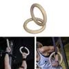Gym Rings, 1 Piece Wooden Gymnastic Rings, Fitness Heavy Duty Training Ring for Gym Equipment for Workout, Strength Training, Pull Ups and Dips - 28 Mm /32 Mm view 2