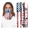 American Us Flag Face Scarf Mask Neck Gaiter Breathable Bandana for Men Women view 3