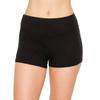 ALWAYS Women Workout Yoga Shorts - Premium Soft Solid Stretch Cheerleader Running Dance Volleyball Short Pants Black Plus 2X-Large view 2