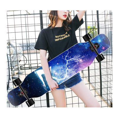 TXTC Profession Skateboards Flash Wheel ABEC-11 Complete Maple Cruiser Skateboards Bearings Longboard Skateboards for Beginners Starters Kids Boys Girls Youth (Color : C)