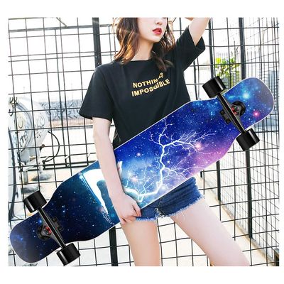 TXTC Complete Skateboards PU Wheels ABEC-11 Standard Skateboards Bearings for Beginners Starters Kids Boys Girls Youth Maple Cruiser,Longboard Skateboards (Color : B)