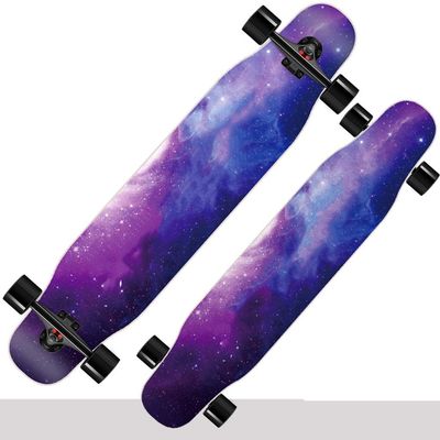 TXTC 47 Inch Professional Skateboard Beginner Complete Standards Skateboards Cruiser Longboard Suitable for Girls, Boys, Adult and Youth (Color : Double-Sided B)