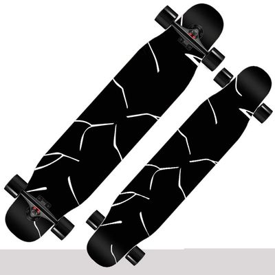 TXTC 47 Inch Professional Skateboard Beginner Complete Standards Skateboards Cruiser Longboard Suitable for Girls, Boys, Adult and Youth (Color : Double-Sided A)
