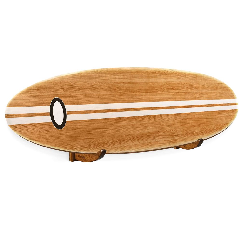 Yes4All Wooden Surfboard Wall Mount, Surfboard Holder/Paddle Board Wall Mount, Paddle Board Wall Rack for Storage, Display and Decoration Pair (DJ3U)