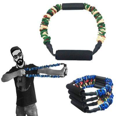 FOSER Archery Band Open Bow Resistance Trainer Arm Strength Training Bow Training Tensioner Archery Fitness Machine (40LBs)