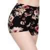 ALWAYS Women Workout Yoga Shorts - Premium Soft Solid Stretch Cheerleader Running Dance Volleyball Short Pants Floral 1882 Black 2XL view 1