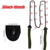 Pocket Chainsaw with Paracord Handle Emergency Outdoor Survival Gear Folding Chain Hand Saw with Carry Pouch for Camping, Hunting, Tree Cutting, Hiking, Backpacking (36inch-16teeth) view 2