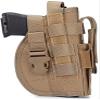 ACEXIER Universal Tactical Gun Holster Right Hand Molle Pistol Holster Combat Airsoft Waist Belt Holster for 1911 45 92 96 G1ock(Khaki) view 1