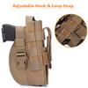 ACEXIER Universal Tactical Gun Holster Right Hand Molle Pistol Holster Combat Airsoft Waist Belt Holster for 1911 45 92 96 G1ock(Khaki) view 4