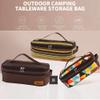 Camping Travel Cooking Utensils Organizer Travel Bag Portable Pouch Bag for BBQ Camp Cookware Kitchen Pattern view 2