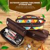 Camping Travel Cooking Utensils Organizer Travel Bag Portable Pouch Bag for BBQ Camp Cookware Kitchen Pattern view 3