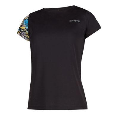 Mystic Womens Gem Shortsleeve Quickdry Top 2023 - Zebra Blue 200150 M