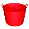 Little Giant FT11RED 11 Gal. Heavy Duty Farm Bucket Rubber Flex Tub with Handles (2 Pack) view 2