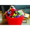 Little Giant FT11RED 11 Gal. Heavy Duty Farm Bucket Rubber Flex Tub with Handles (2 Pack) view 3