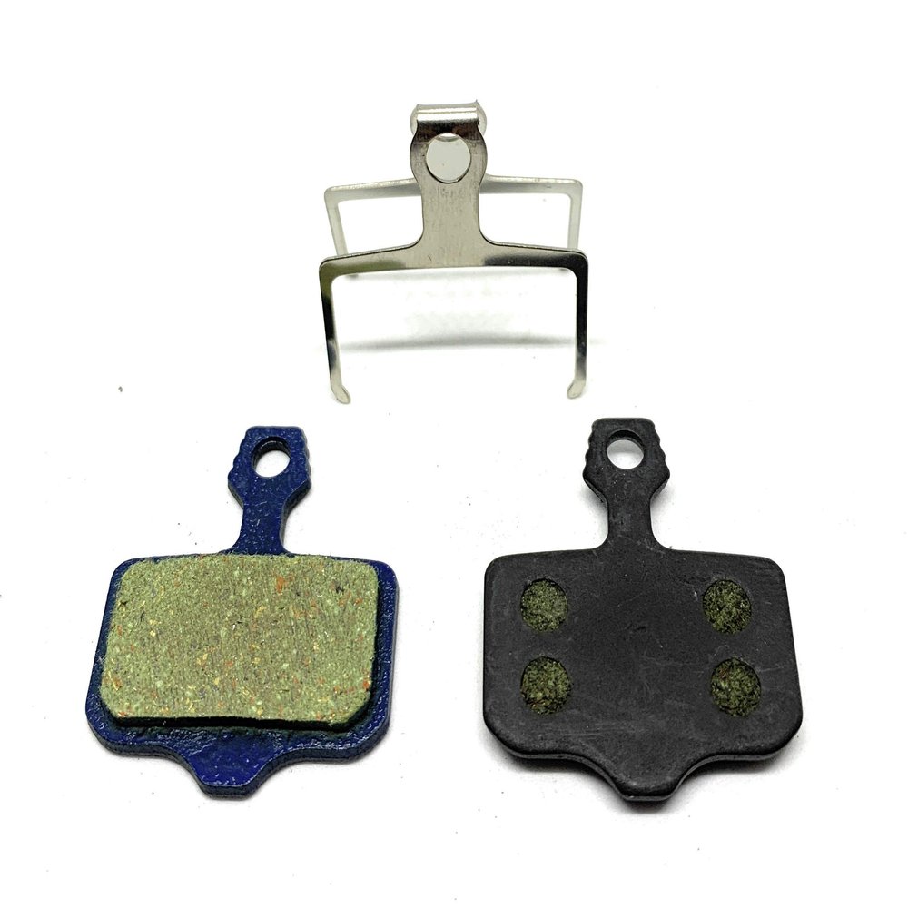 Bike Brake Pads Resin for Avid Elixir-1-2-3-5-7-R-CR SRAM-DB-1-3-5-XX-XO-X7-X9 Trickstuff-Cleg-2, B8052E. The Bicycle Replacement Part for OEM Brakes for high Braking Power and Quiet Stops.