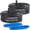 2-PCS 26" Bike Tubes 26x1.75/1.90/1.95/2.0/2.10/2.125 AV Schrader Valve (47/57-559) 26" Bicycle Tubes and Tire Levers Compatible with 26 x 1.75 26 x 1.95 26 x 2.0 26 x 2.10 26 x 2.125 Bike Tire Tubes view 1
