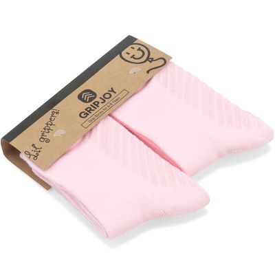 Gripjoy Toddler Socks with Grippers, Non-Slip for Kids, Enhanced Stability, Comfortable Cotton - 4 Pairs