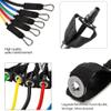 FITKRAZE Resistance Band Set, Stackable Workout Bands, Includes 5 Exercise Bands, 2 Foam Handles, Door Anchor, 2 Legs Ankle Straps & Carrying Case, for Arms, Legs and Full Body Training. view 2