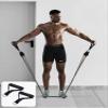 FITKRAZE Resistance Band Set, Stackable Workout Bands, Includes 5 Exercise Bands, 2 Foam Handles, Door Anchor, 2 Legs Ankle Straps & Carrying Case, for Arms, Legs and Full Body Training. view 4