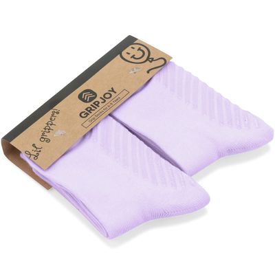 Gripjoy Toddler Socks with Grippers, Non-Slip for Kids, Enhanced Stability, Comfortable Cotton - 4 Pairs