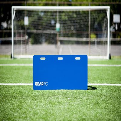 Gear FC Soccer Rebounder Passing Wall 42"x18" - Dual Angle Foldable Training Wall, Rebounder, Passing Wall for use by Elite Players to Improve Passing, Touch, and Ball Skills. (Blue)