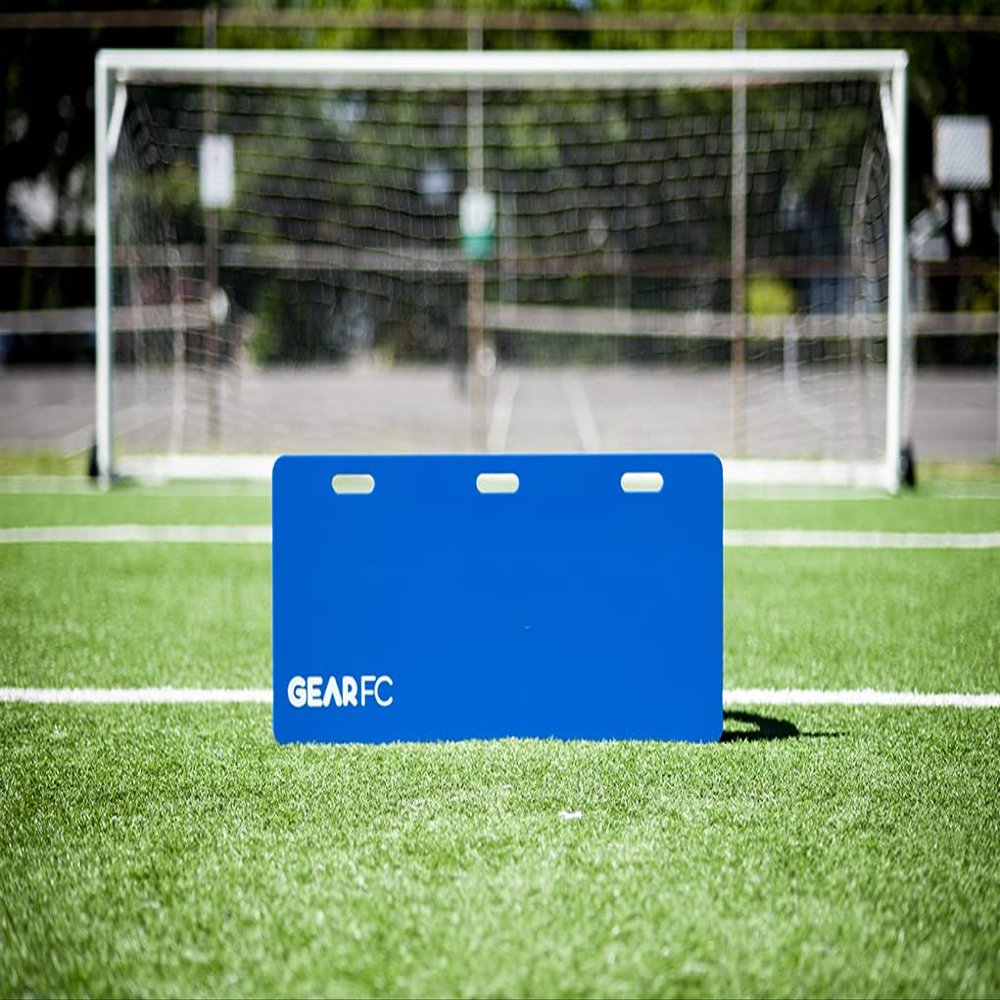Gear FC Soccer Rebounder Passing Wall 42"x18" - Dual Angle Foldable Training Wall, Rebounder, Passing Wall for use by Elite Players to Improve Passing, Touch, and Ball Skills. (Blue)