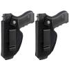 AIKATE 2 Pack Universal Concealed Carry Holster Inside or Outside The Waistband IWB Gun Holsters Right and Left Hand Draw Fits Subcompact Compact Full Size Pistols view 1