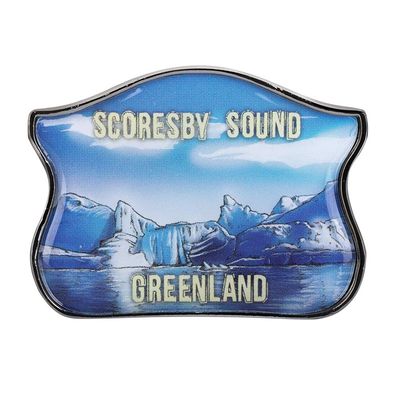 Collectible Novelty Pin for Backpack, Scarf - Made From Jeweler Class Metal - Spartan & the Green Egg Explorer Pin Series: Scoresby Sound - Greenland (512)